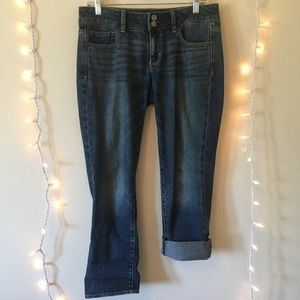 American Eagle loose fit crop artist jeans